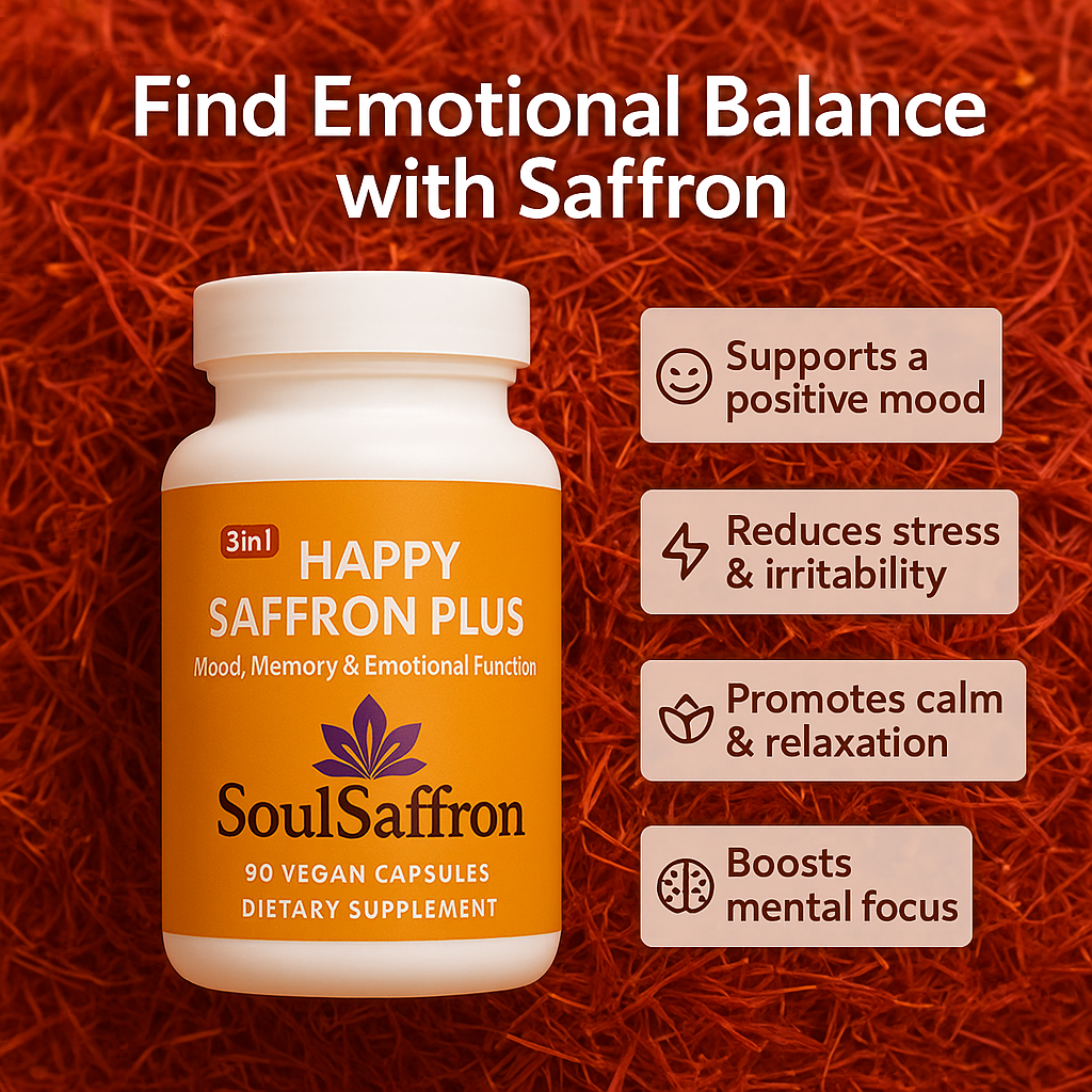 🌿 SoulSaffron™ — Emotional Balance from Nature’s Gold